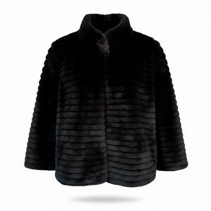 Express / Black Faux Fur Coat / Sz M